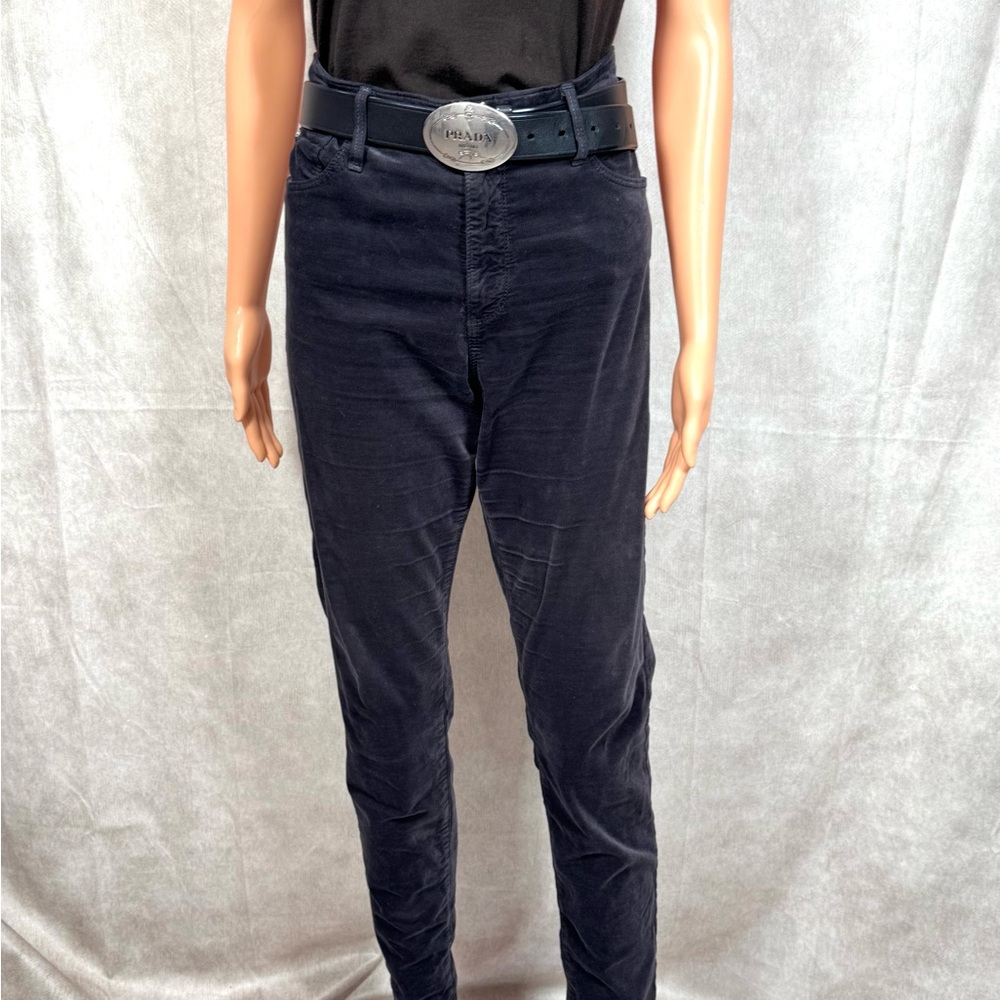Ag Adriano Goldschmied Black Corduroy Pants